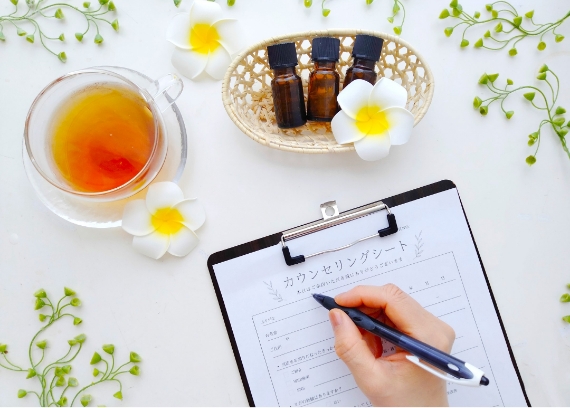 カウンセリングシートの記入イメージ