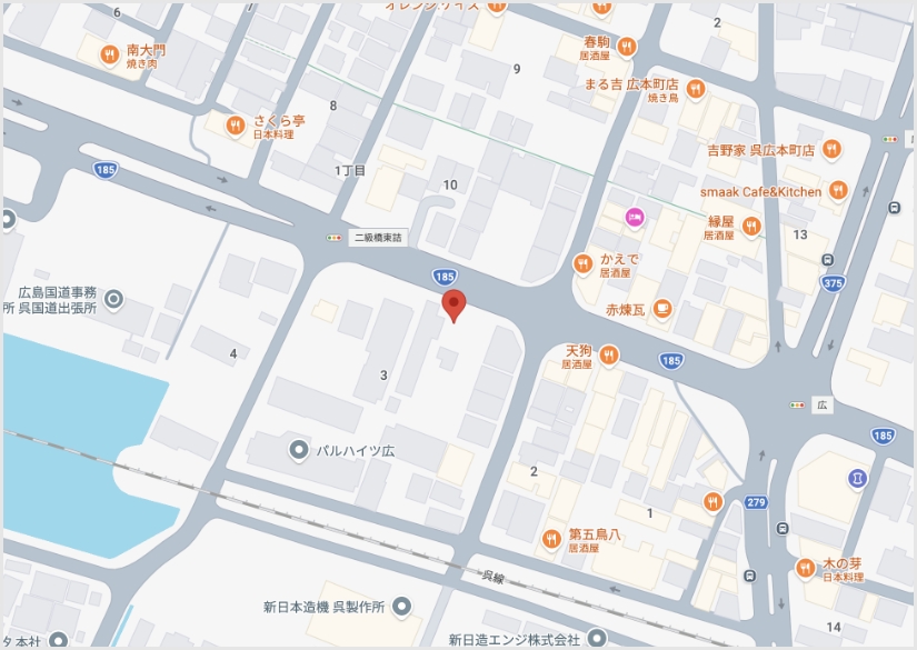 駐車場案内の地図